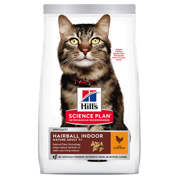 Hills Feline Hairball Control Mature Adult Chicken Cat Food Le