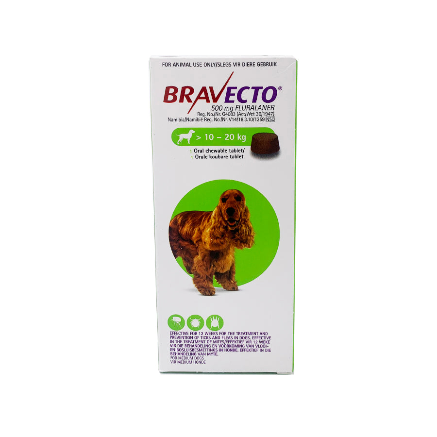 Bravecto Chewable Tablet for Dogs - Medium 10-20kg – Le Pawtique