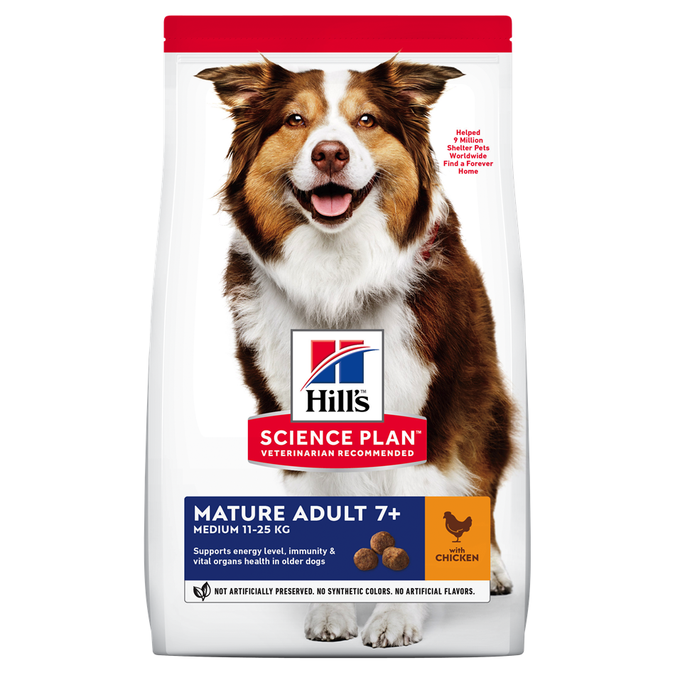Hills Canine Adult Mature Medium 7 Plus Chicken Dog Food