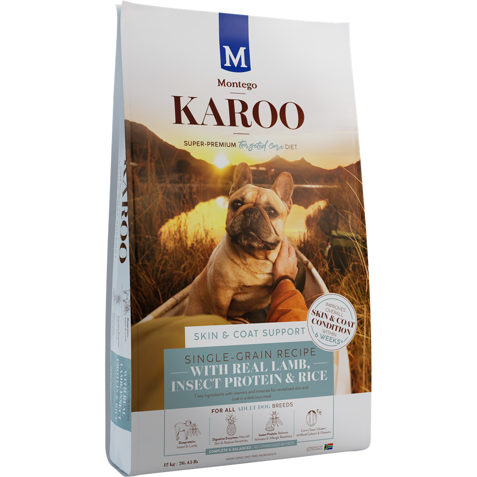 Montego Karoo Adult Skin and Coat Lamb and Insect Protein