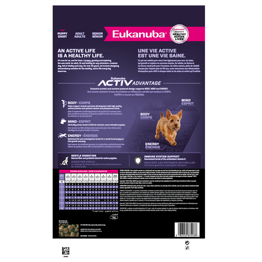 Eukanuba sales feeding chart